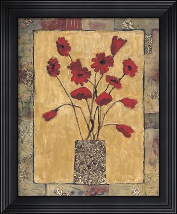 Framed Blooms in Border III Print