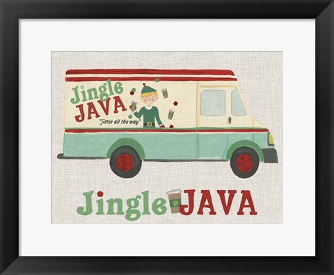 Framed Food Truck Holidays II Print