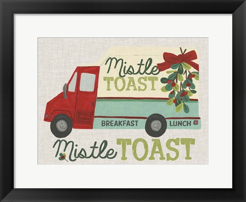 Framed Food Truck Holidays III Print