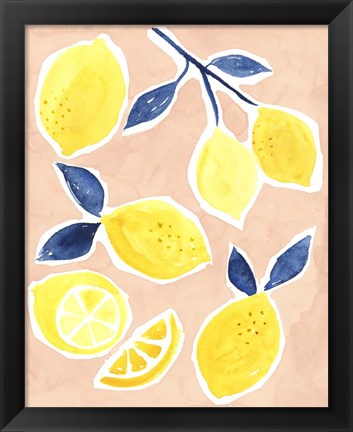 Framed Lemon Love I Print