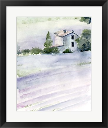 Framed Lavender Fields II Print