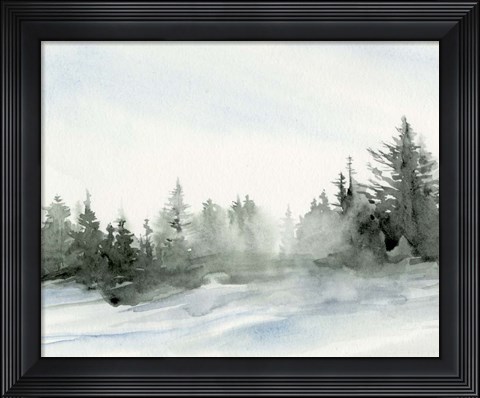 Framed Evergreens in the Distance I Print