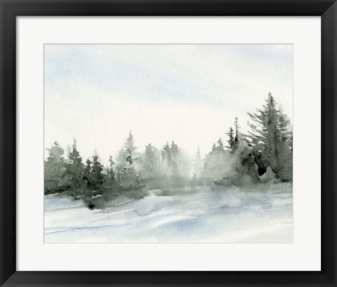 Framed Evergreens in the Distance I Print