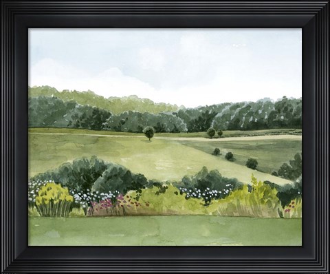 Framed Idyllic Sunday I Print