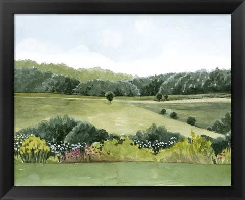 Framed Idyllic Sunday I Print