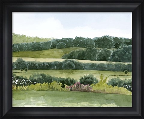 Framed Idyllic Sunday II Print