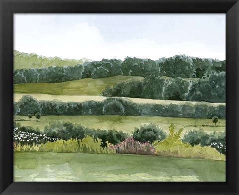 Framed Idyllic Sunday II Print