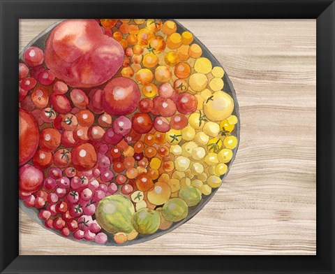 Framed Bowls of Fruit I Print