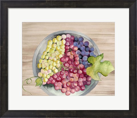 Framed Bowls of Fruit II Print