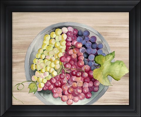 Framed Bowls of Fruit II Print