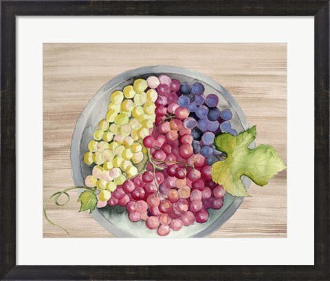 Framed Bowls of Fruit II Print