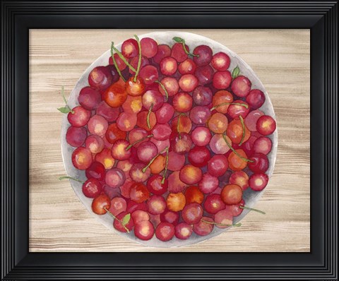 Framed Bowls of Fruit IV Print