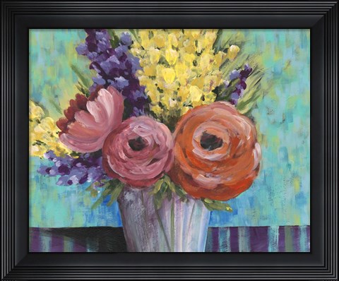 Framed Early Summer Blooms I Print
