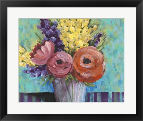 Framed Early Summer Blooms I Print