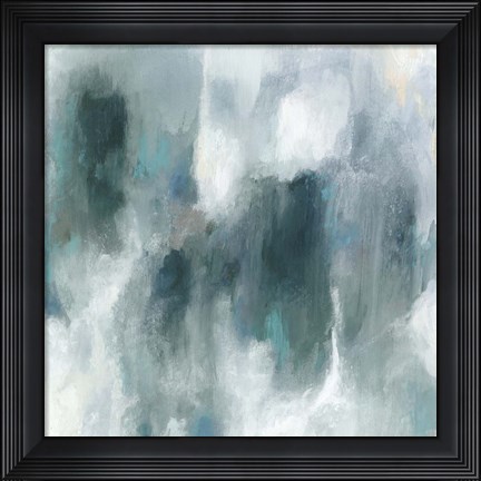 Framed Teal Tempest I Print