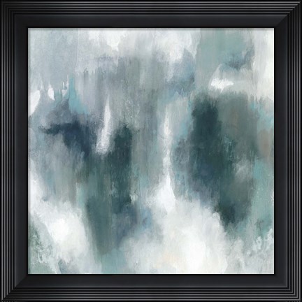 Framed Teal Tempest II Print