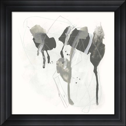 Framed Monochrome Missive I Print