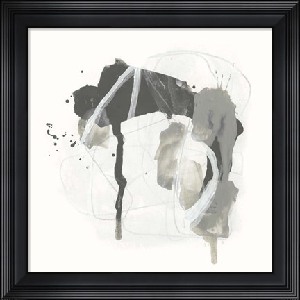 Framed Monochrome Missive IV Print