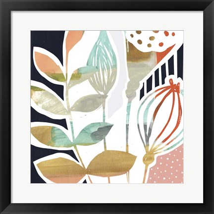 Framed Poppy Pods II Print