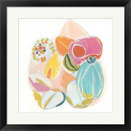 Framed Floral Vibe III Print