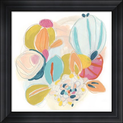 Framed Floral Vibe IV Print
