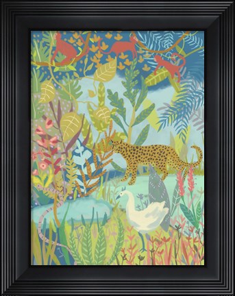 Framed Jungle Dreaming I Print