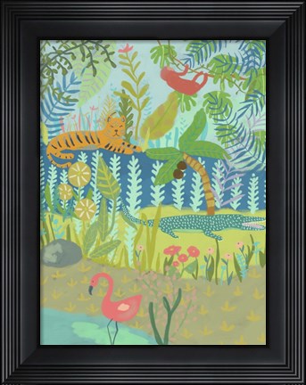 Framed Jungle Dreaming II Print