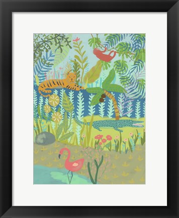 Framed Jungle Dreaming II Print