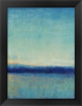 Framed Blue Horizon II Print