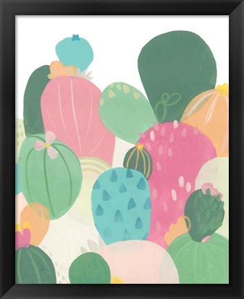 Framed Cactus Confetti II Print