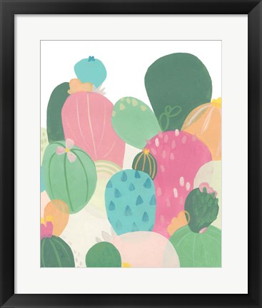 Framed Cactus Confetti II Print