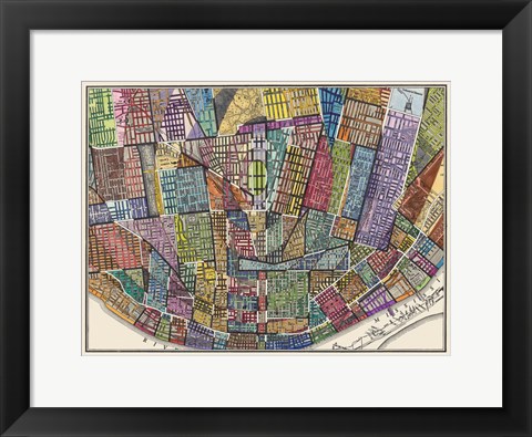 Framed Modern Map of St. Louis Print