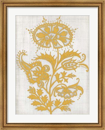 Framed Saffron Detail II Print