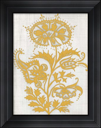 Framed Saffron Detail II Print