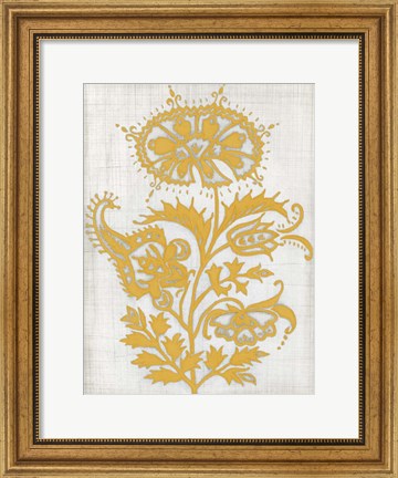 Framed Saffron Detail II Print