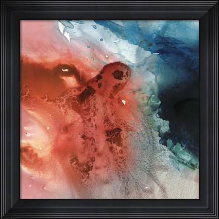 Framed Aqueous Drift I Print