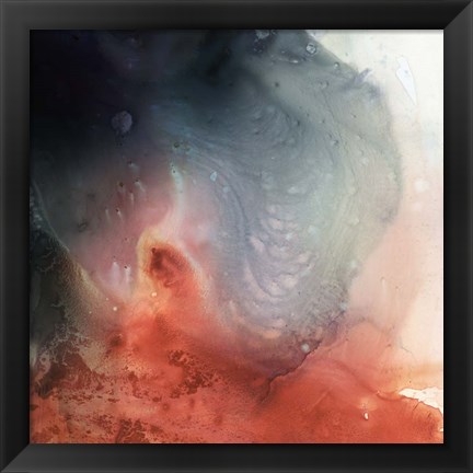 Framed Aqueous Drift II Print