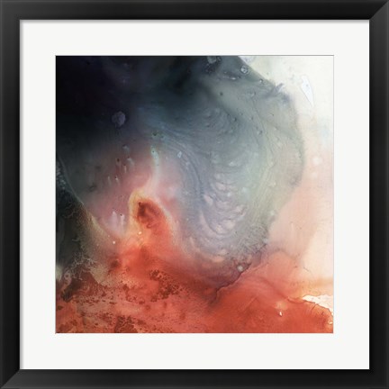Framed Aqueous Drift II Print