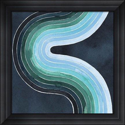 Framed Mid Century Current II Print