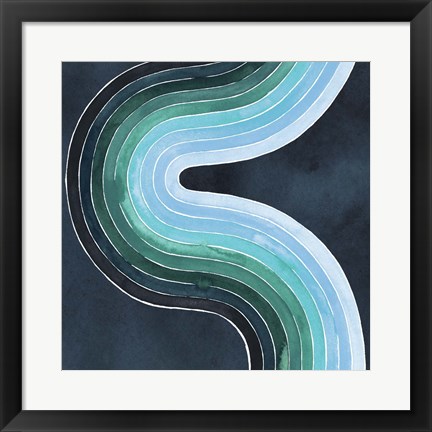 Framed Mid Century Current II Print