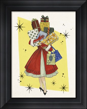 Framed Vintage Christmas II Print