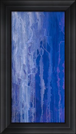 Framed Abstracted Iris Field I Print