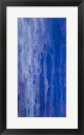 Framed Abstracted Iris Field I Print