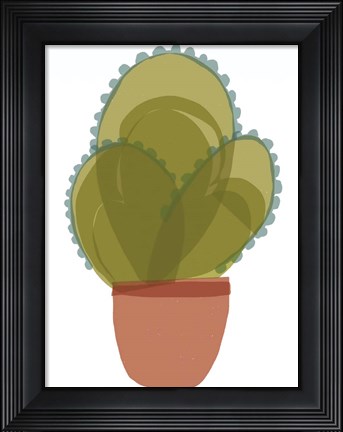 Framed Mod Cactus I Print