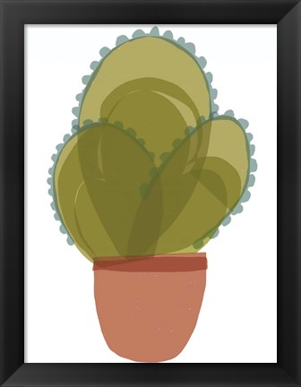 Framed Mod Cactus I Print