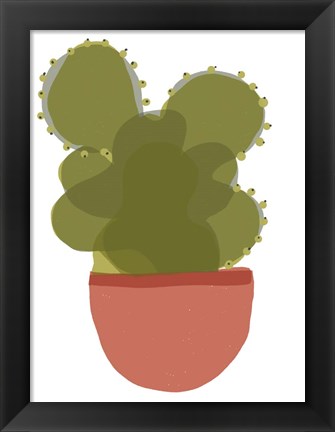 Framed Mod Cactus II Print