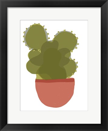 Framed Mod Cactus II Print