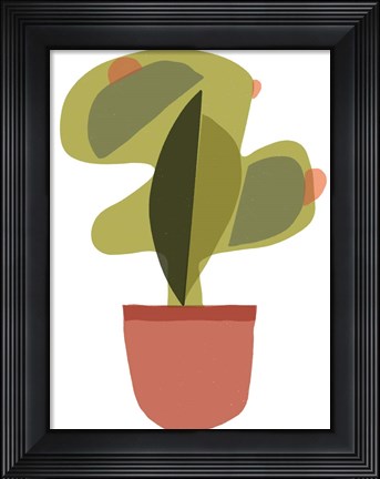 Framed Mod Cactus V Print