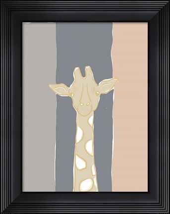 Framed Pastel Zoo II Print