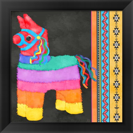 Framed Pinata Party I Print